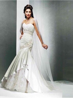 slim fit dress slacks Maggie Sottero Darija main image 1